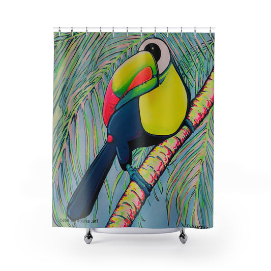 Cyclops Toucan Pop Art Shower Curtain