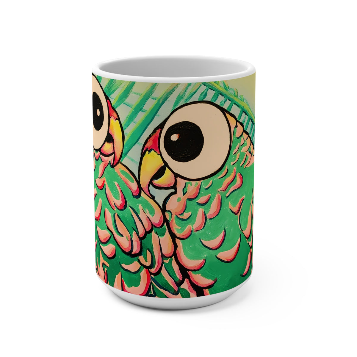 Chatty Cyclops Parrots Mug