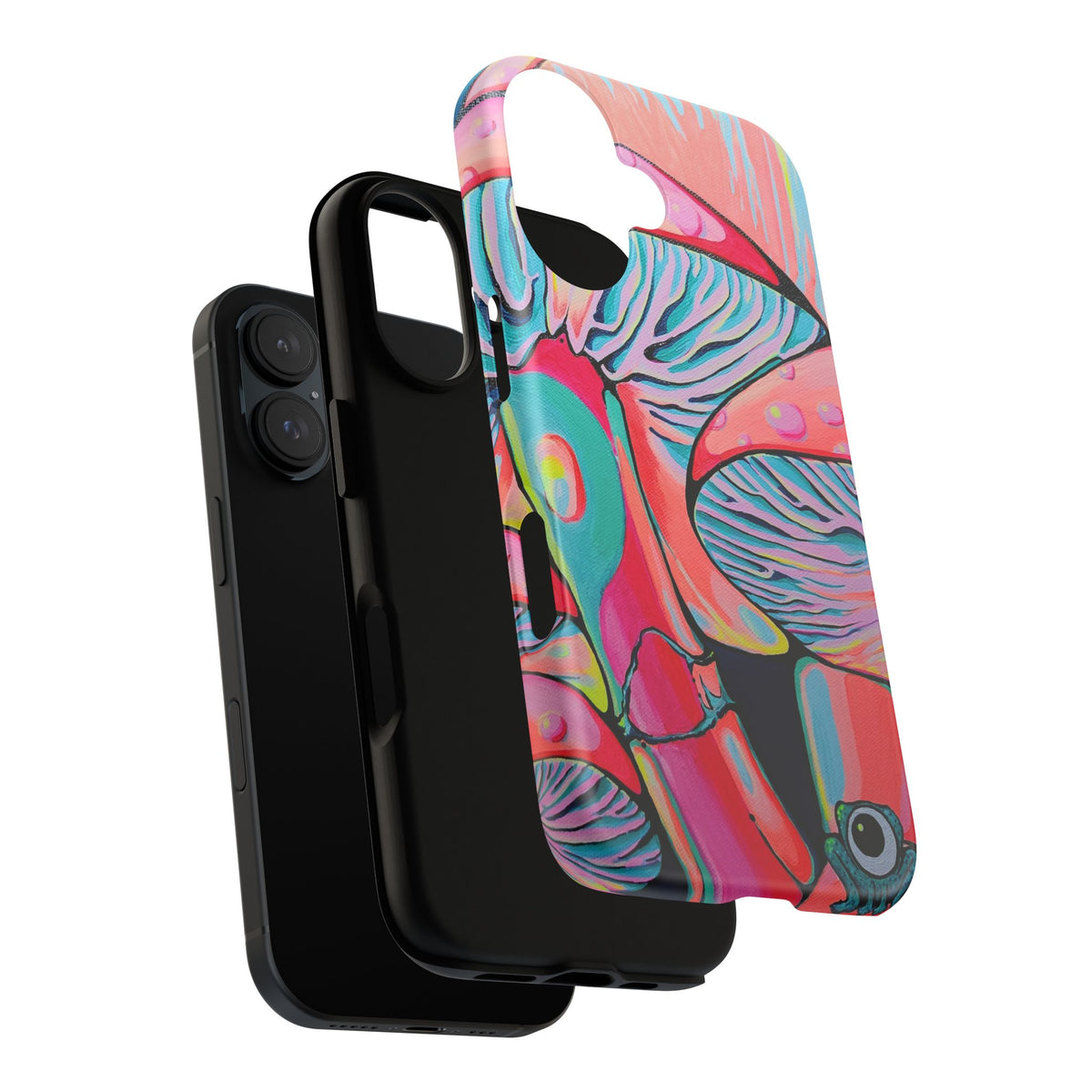 Coque de téléphone résistante Trippy Mushrooms