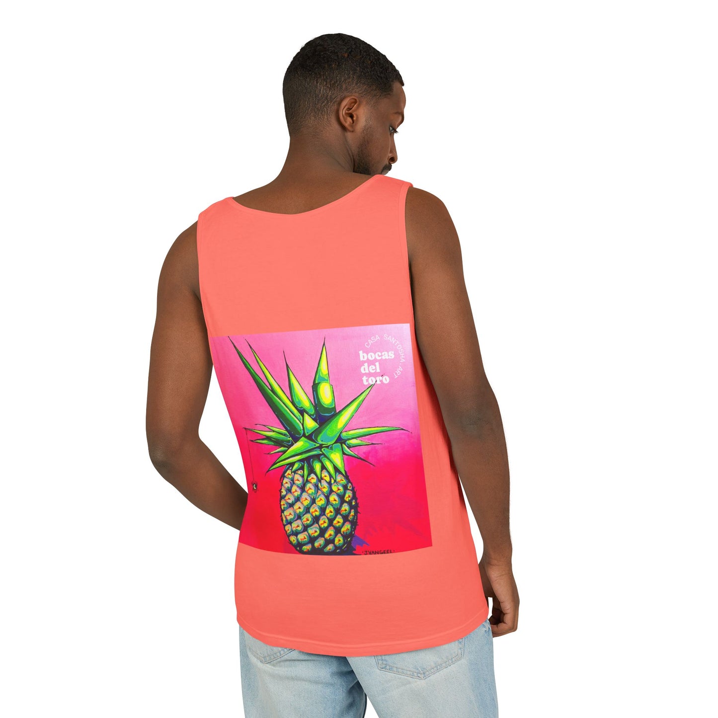 Unisex Neon Pineapple Tank Top - Perfect for Summer Vibes