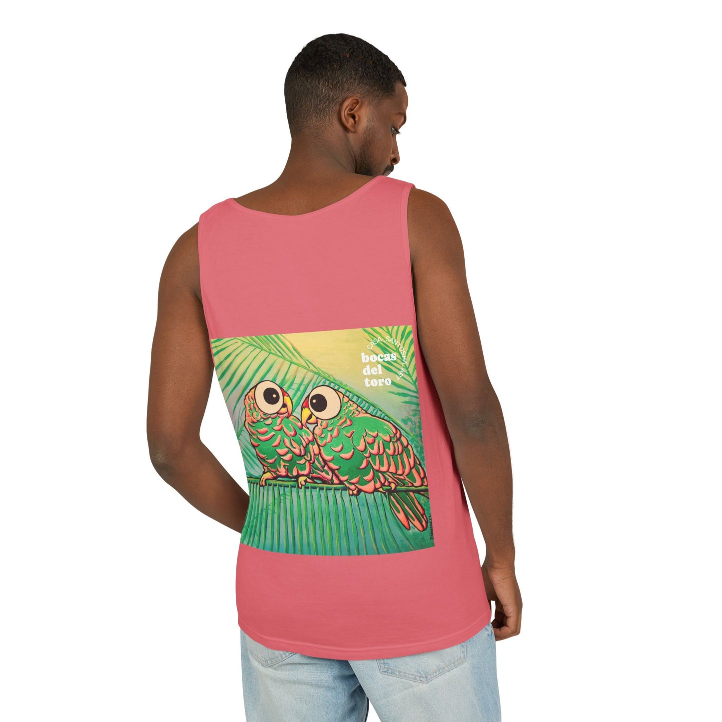 Unisex Chatty Cyclops Parrots Tank Top - Perfect for Summer Vibes