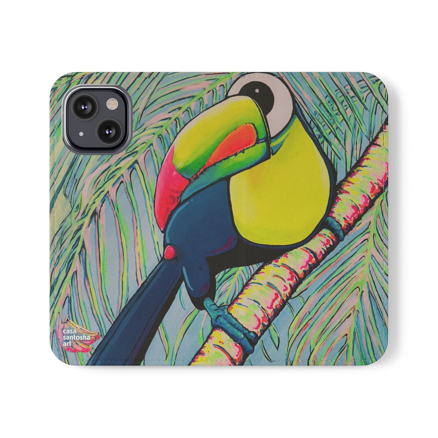 Cyclops Toucan Flip Phone Case – Wallet Cover with Card Slots