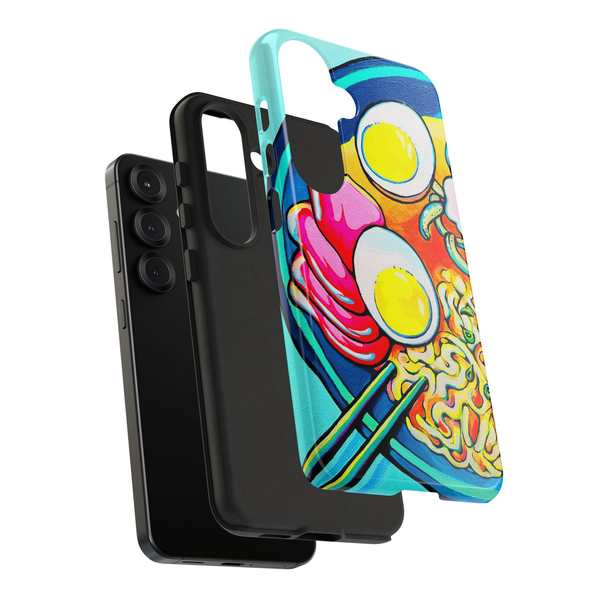 Coque de téléphone résistante Neon Ramen