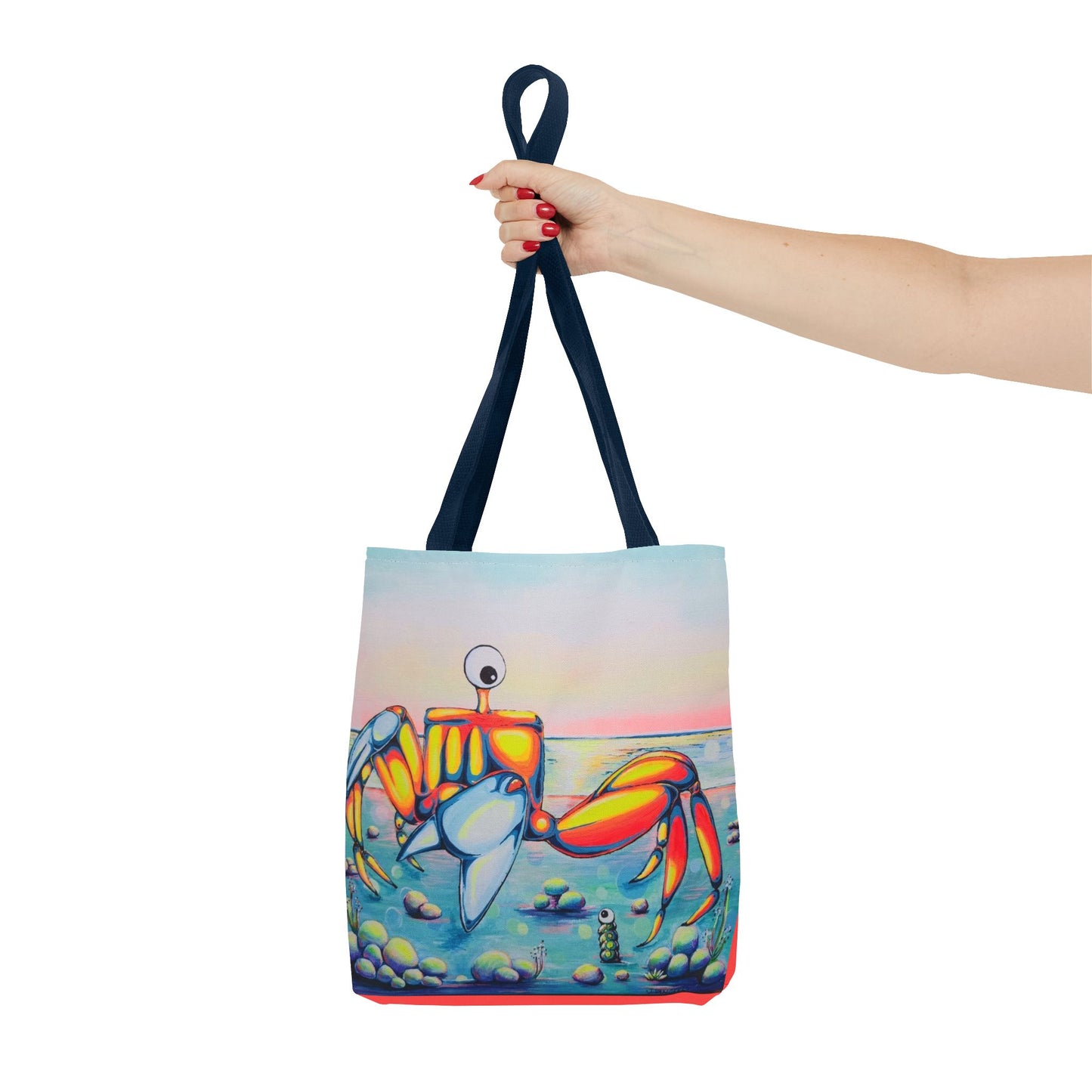 Premium Cyclops Crab Tote Bag, Original Artist Design, Reusable Shopping Tote,  Eco-Friendly
