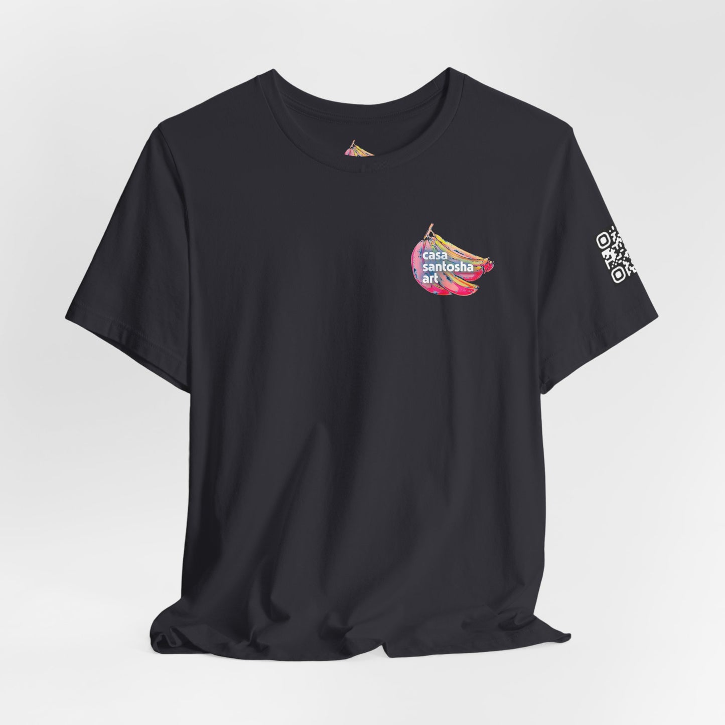 T-shirt unisexe néon à motif poisson frit