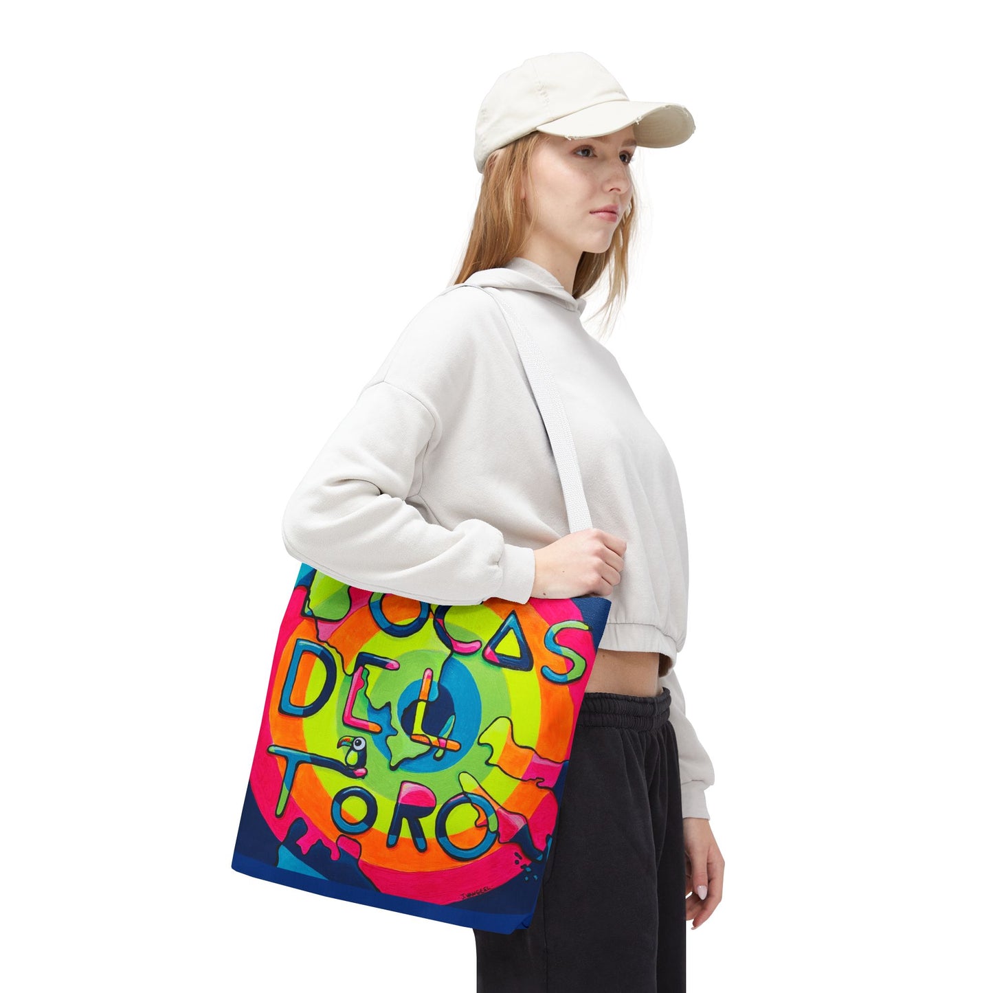Premium Bocas Del Toro Islands Tote Bag, Original Artist Design, Reusable Shopping Tote,  Eco-Friendly