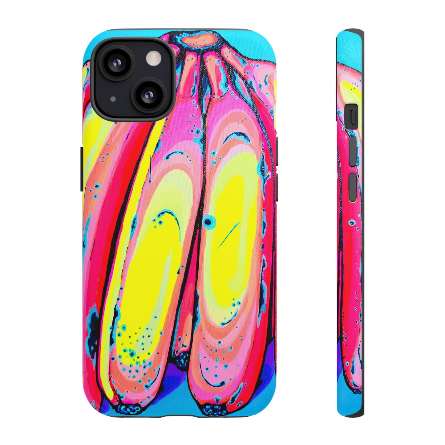 Neon Fat Bananas Tough Phone Case