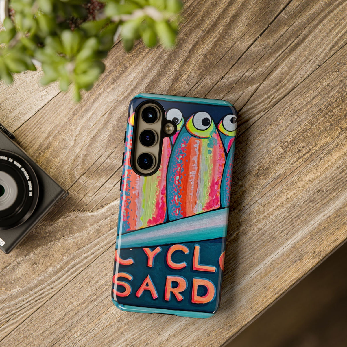 Neon Sardines Tough Phone Case