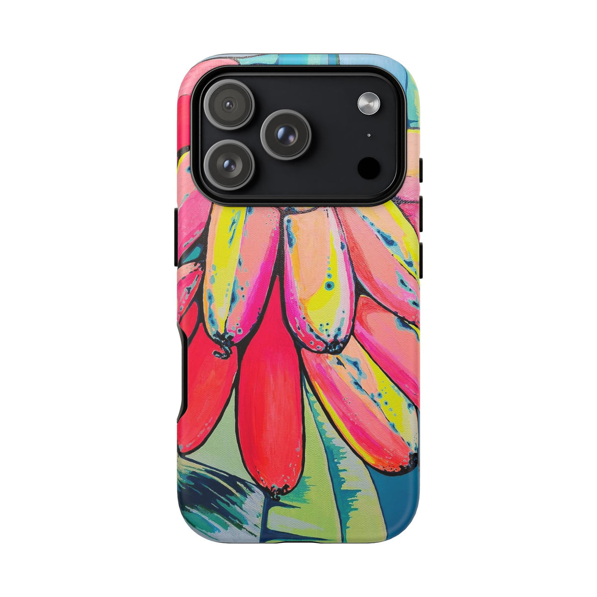 Neon Primitivo Bananas Tough Phone Case