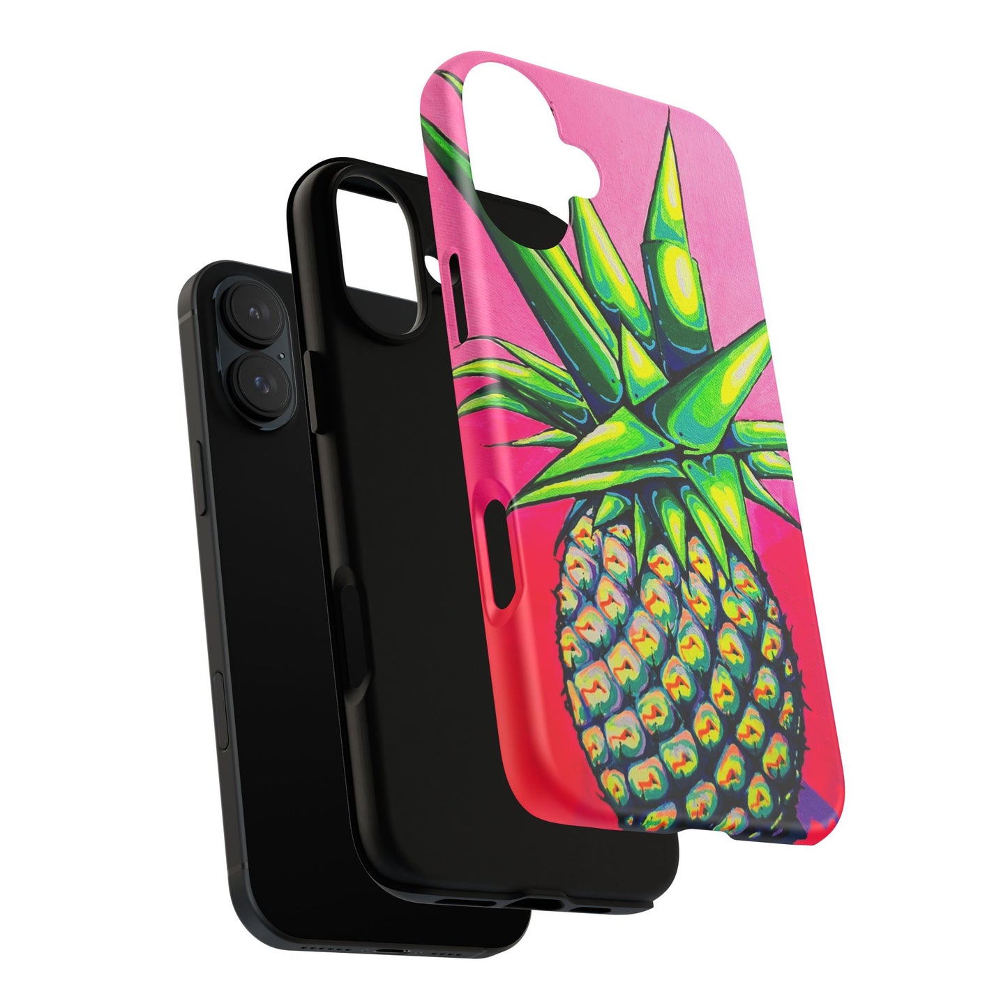 Neon Pineapple Tough Phone Case
