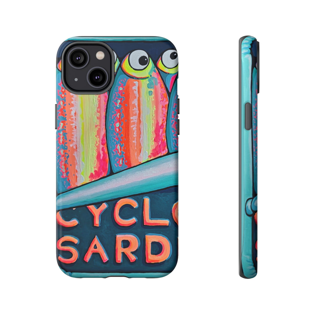 Neon Sardines Tough Phone Case