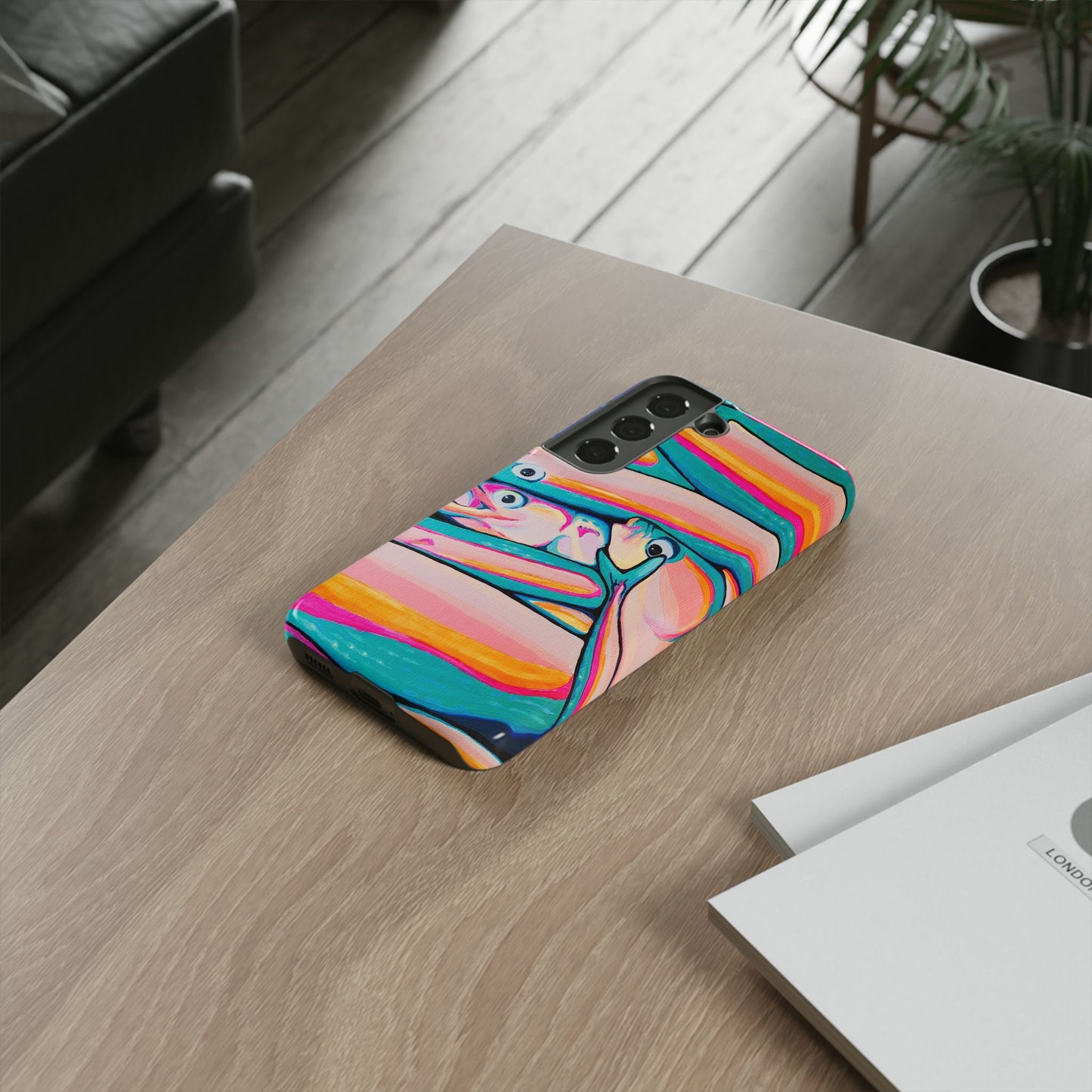 Neon Fish Tough Phone Case