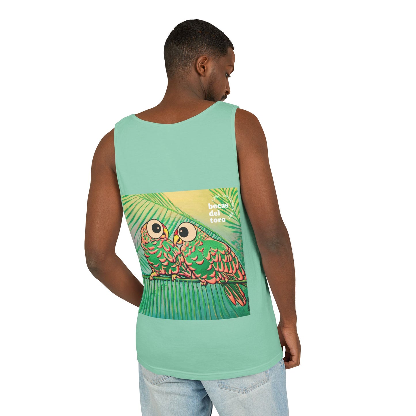 Unisex Chatty Cyclops Parrots Tank Top - Perfect for Summer Vibes