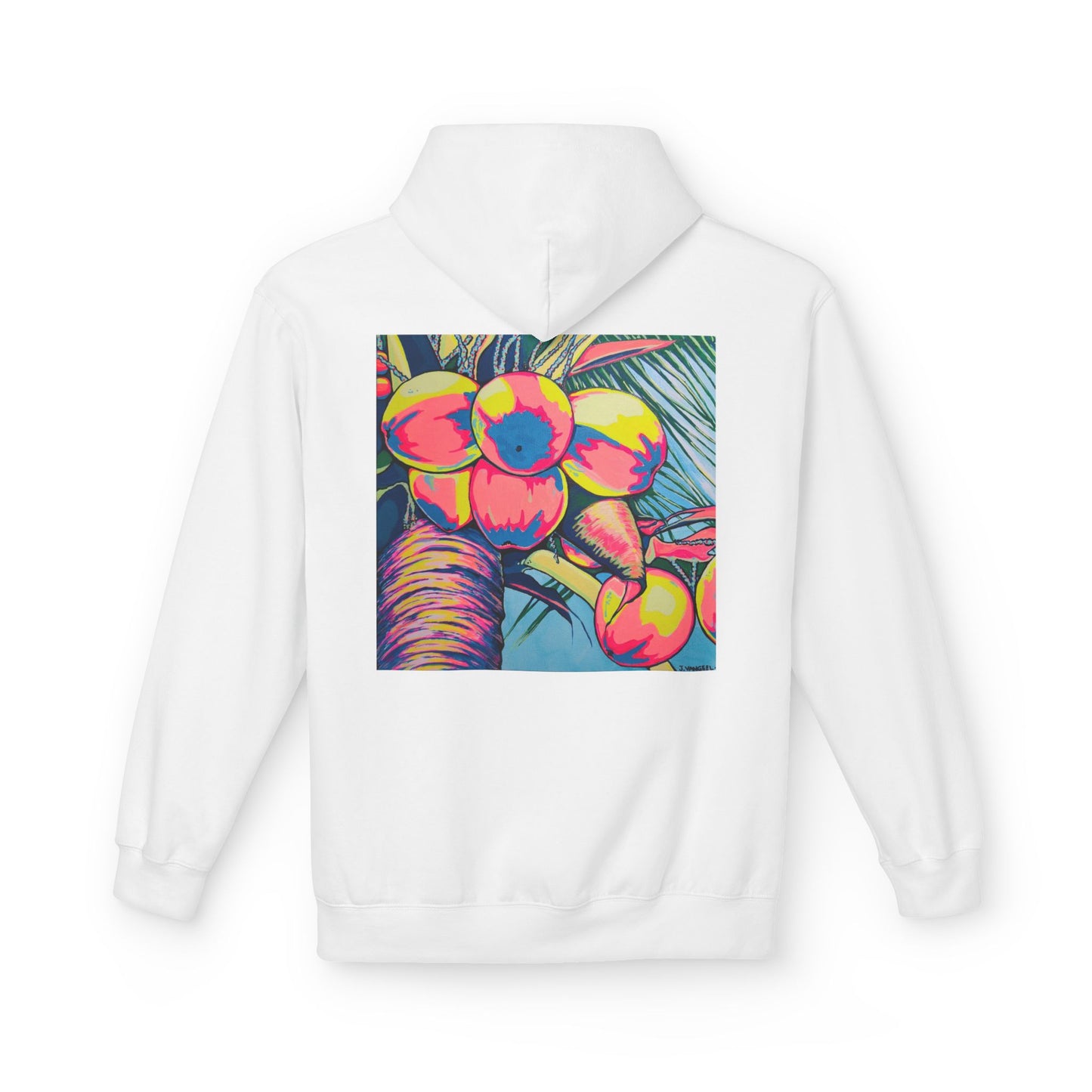 Unisex Neon Coconuts Soft Hoodie