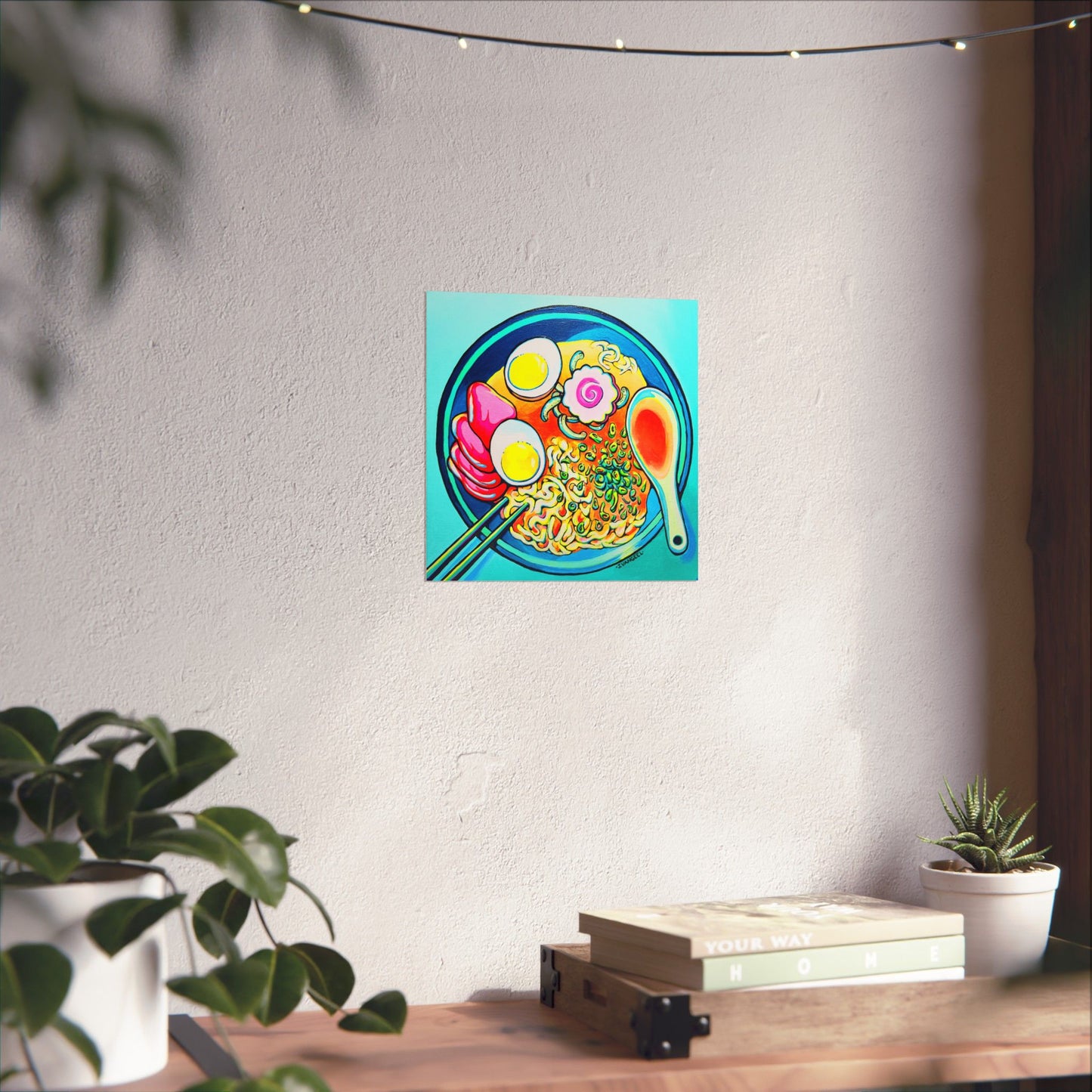 Neon Ramen Giclée Art Poster