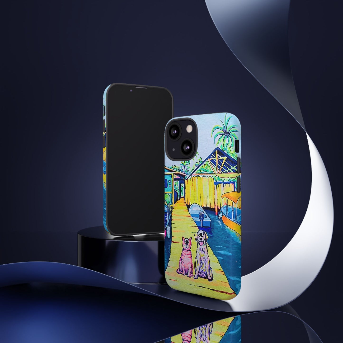 Cyclops Cat and Dog in Bocas Tough Phone Case