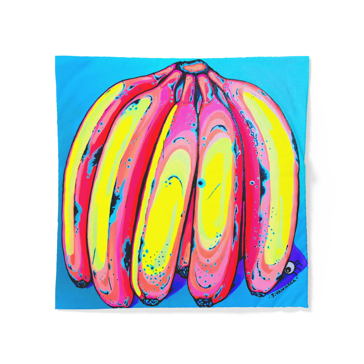 Neon Fat Bananas Duvet Cover