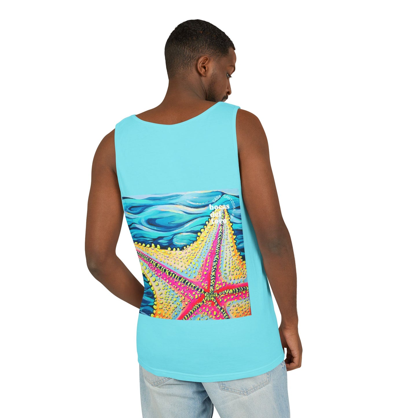 Unisex Starfish Beach Bocas Tank Top - Perfect for Summer Vibes