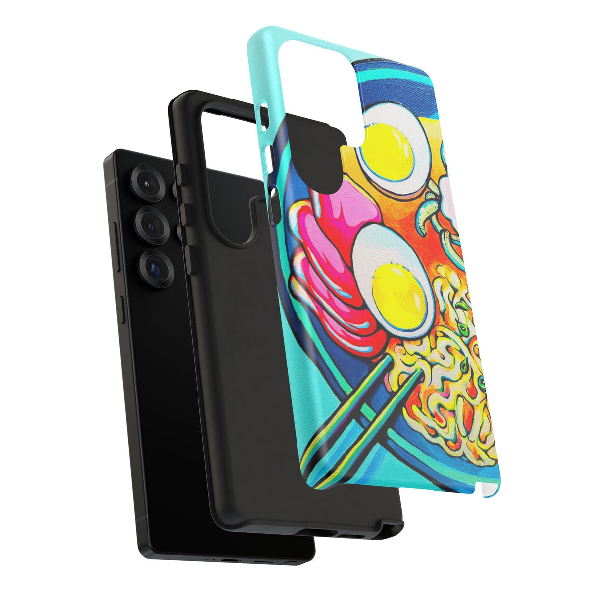 Coque de téléphone résistante Neon Ramen