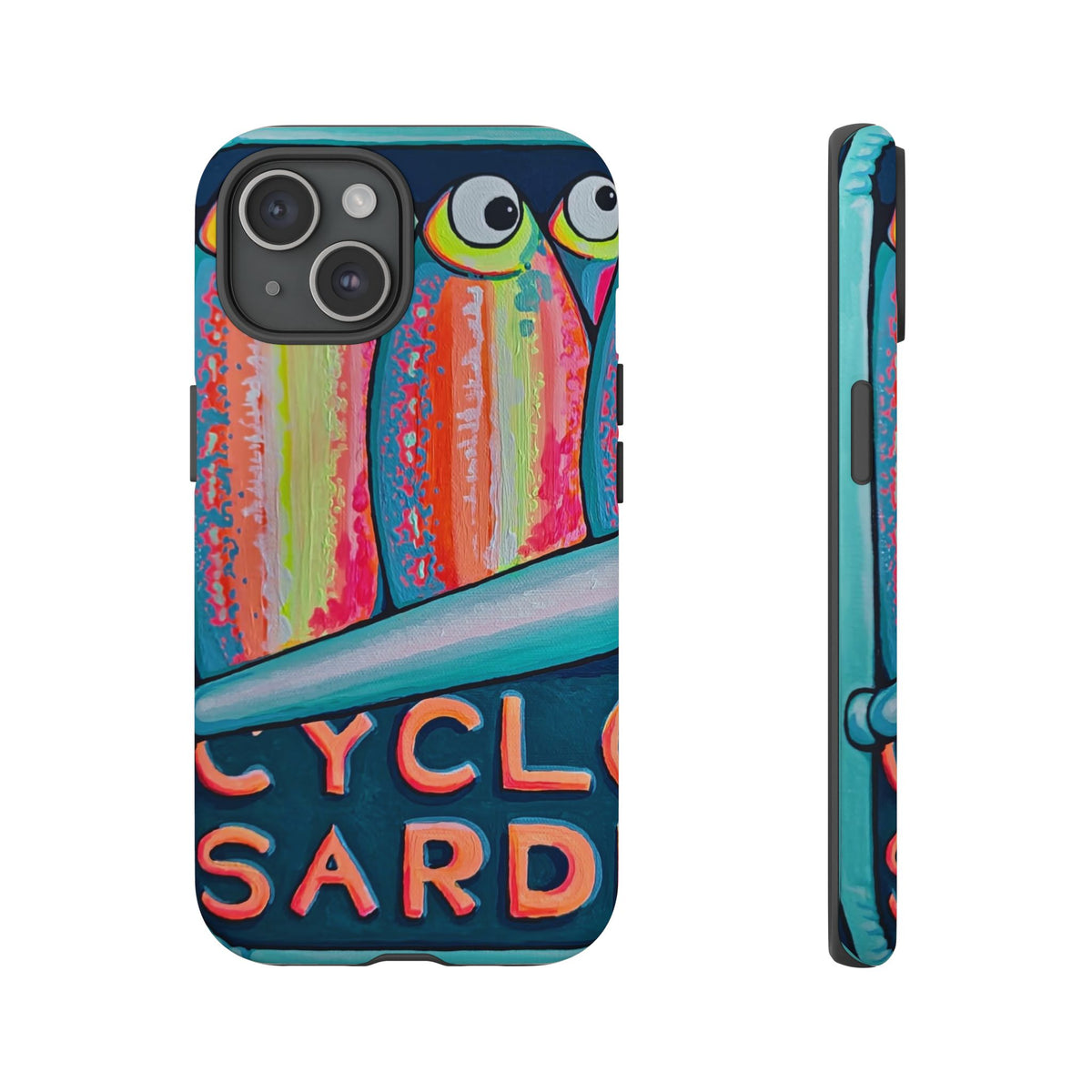 Neon Sardines Tough Phone Case