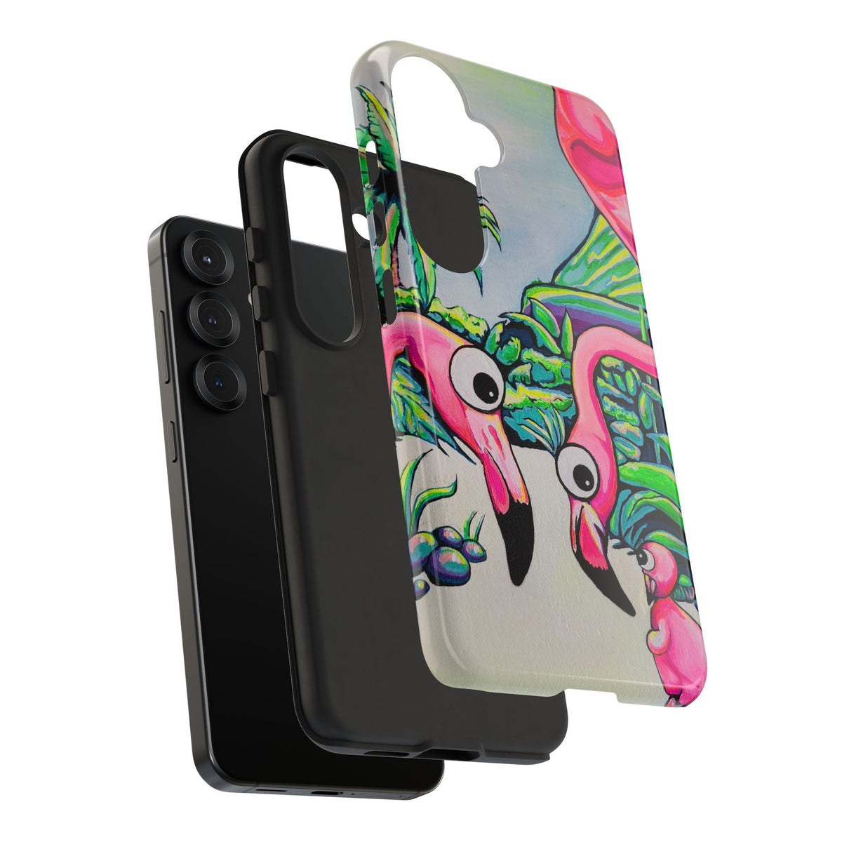 Cyclops Flamingo Family Tough Phone Case