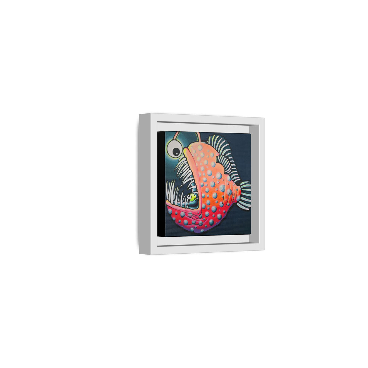 Framed Cyclops Anglerfish Canvas Wall Art