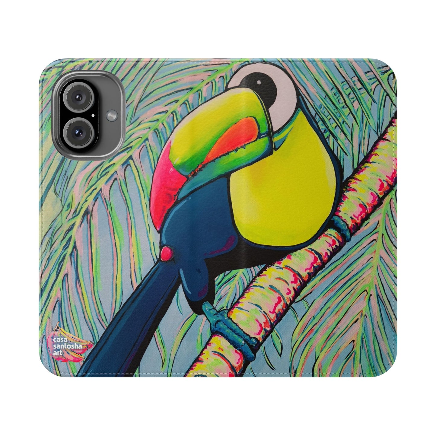 Cyclops Toucan Flip Phone Case – Wallet Cover with Card Slots