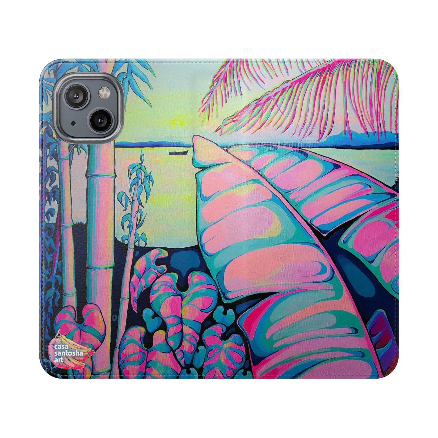 Serenity Bocas Flip Phone Case – Wallet Cover with Card Slots