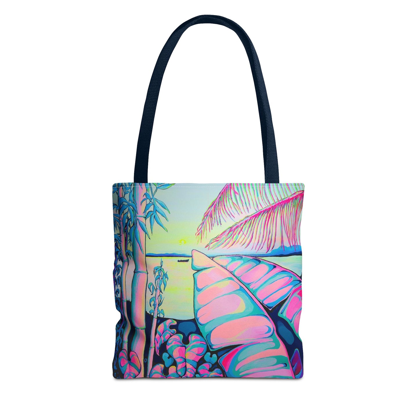 Premium Serenity Bocas Tote Bag, Original Artist Design, Reusable Shopping Tote, Eco-Friendly