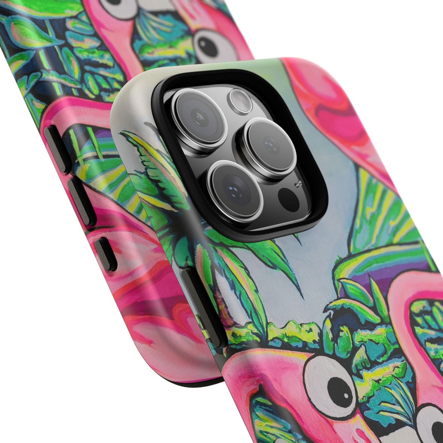 Cyclops Flamingo Family Tough Phone Case