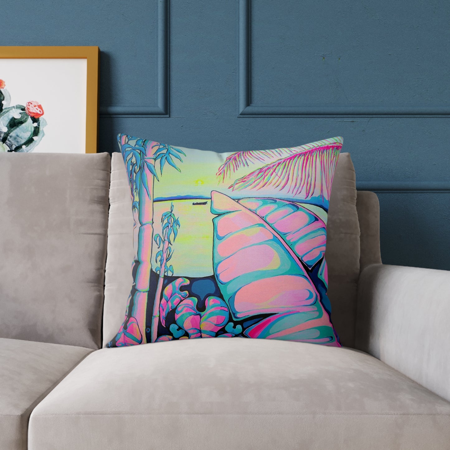 Serenity Bocas Art Canvas Decorative Pillow