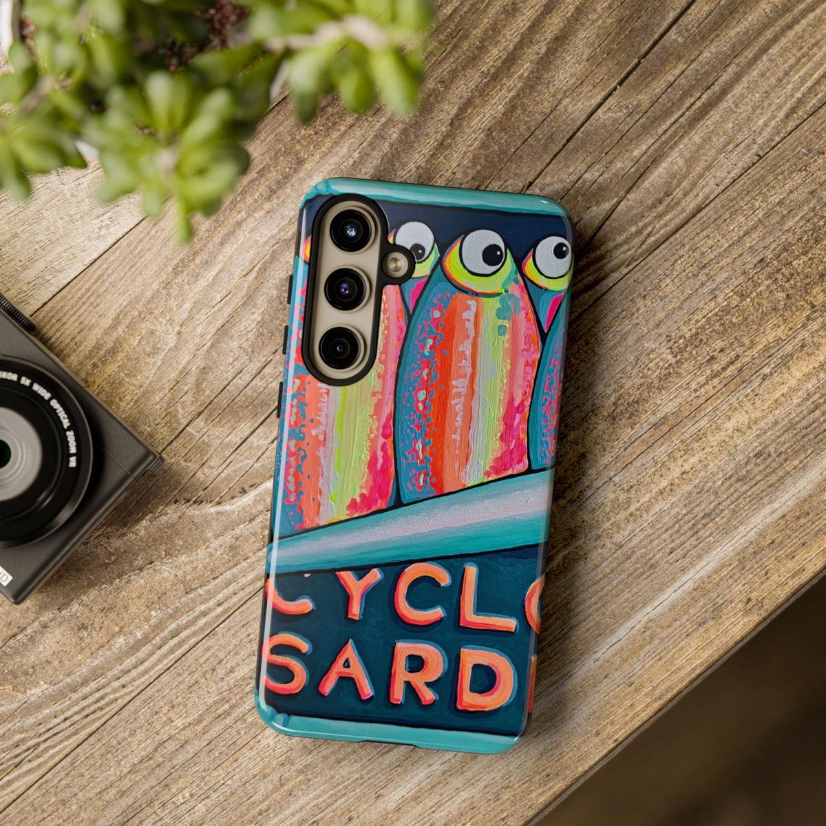 Neon Sardines Tough Phone Case