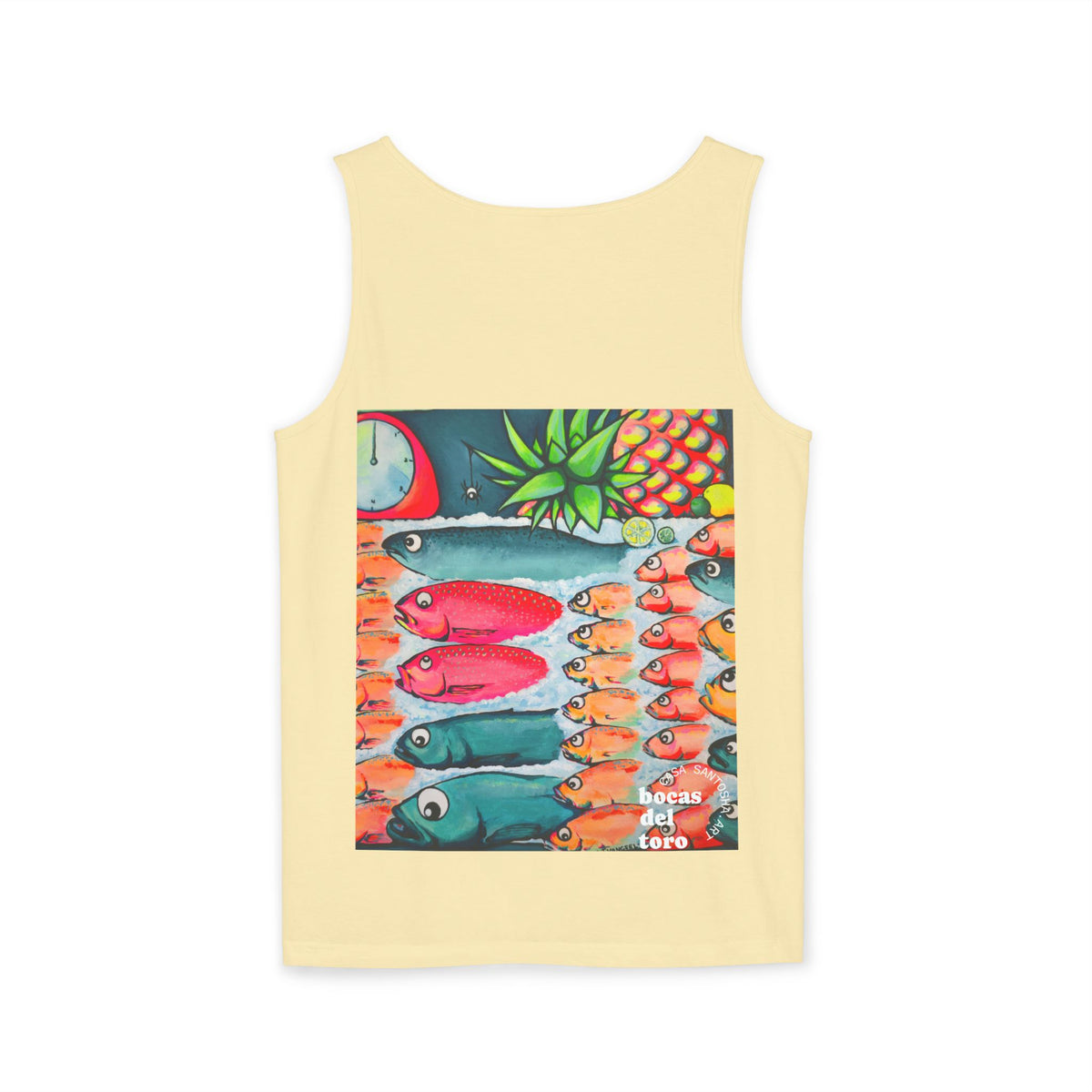 Unisex Neon Cabo Fish Market Tank Top