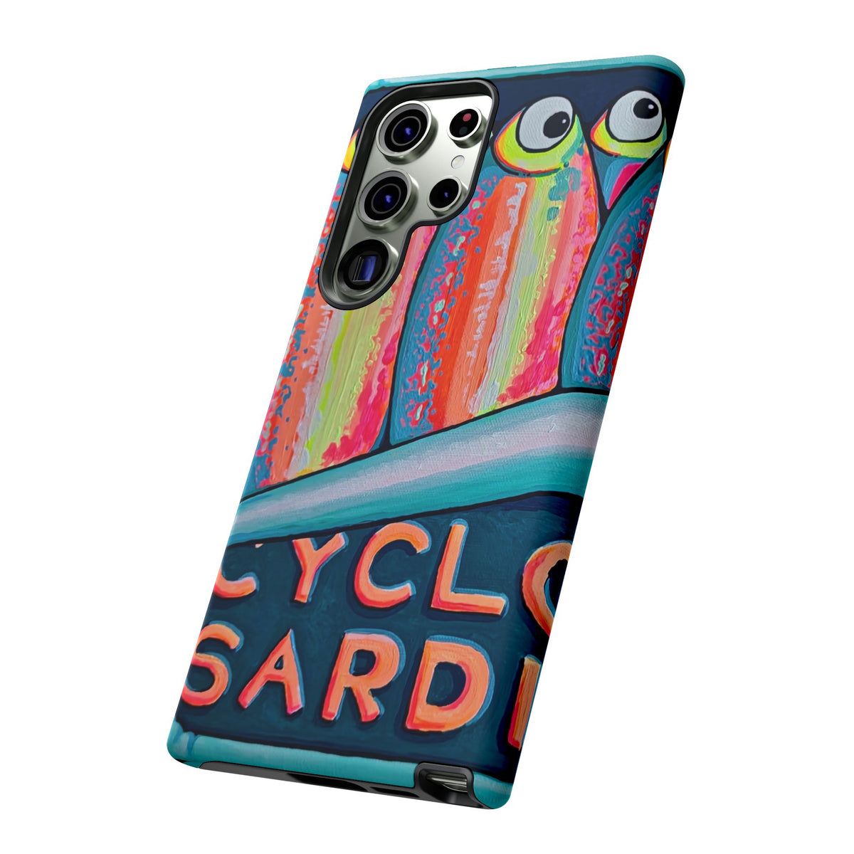 Neon Sardines Tough Phone Case