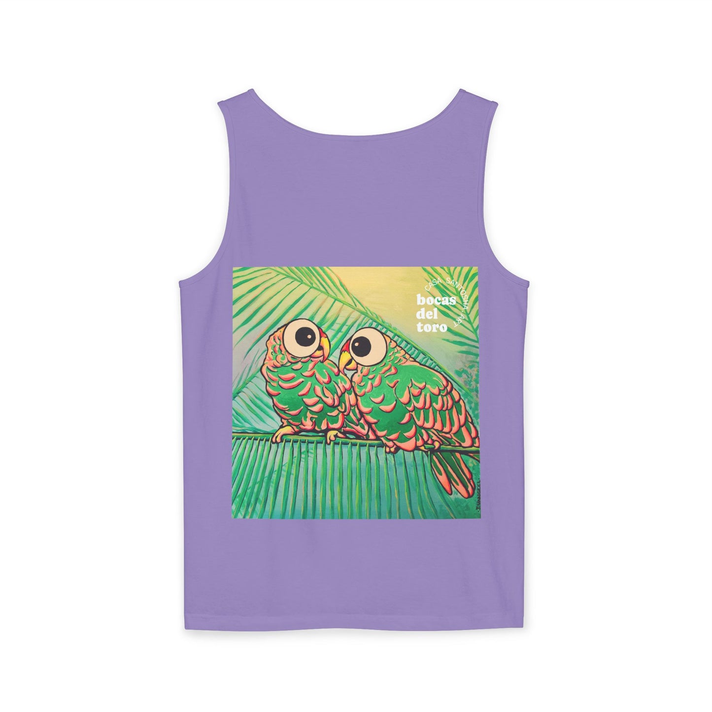 Unisex Chatty Cyclops Parrots Tank Top - Perfect for Summer Vibes