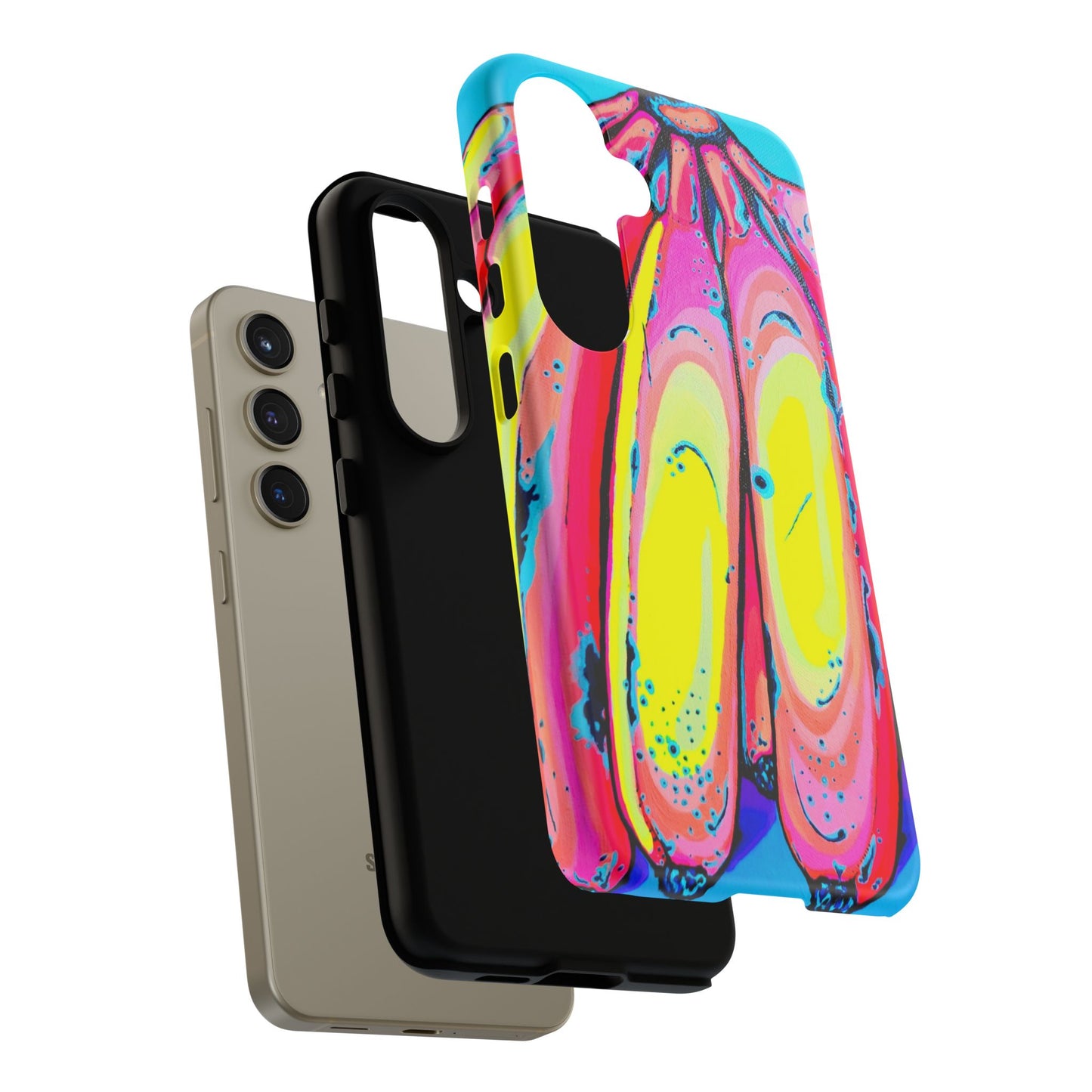 Neon Fat Bananas Tough Phone Case