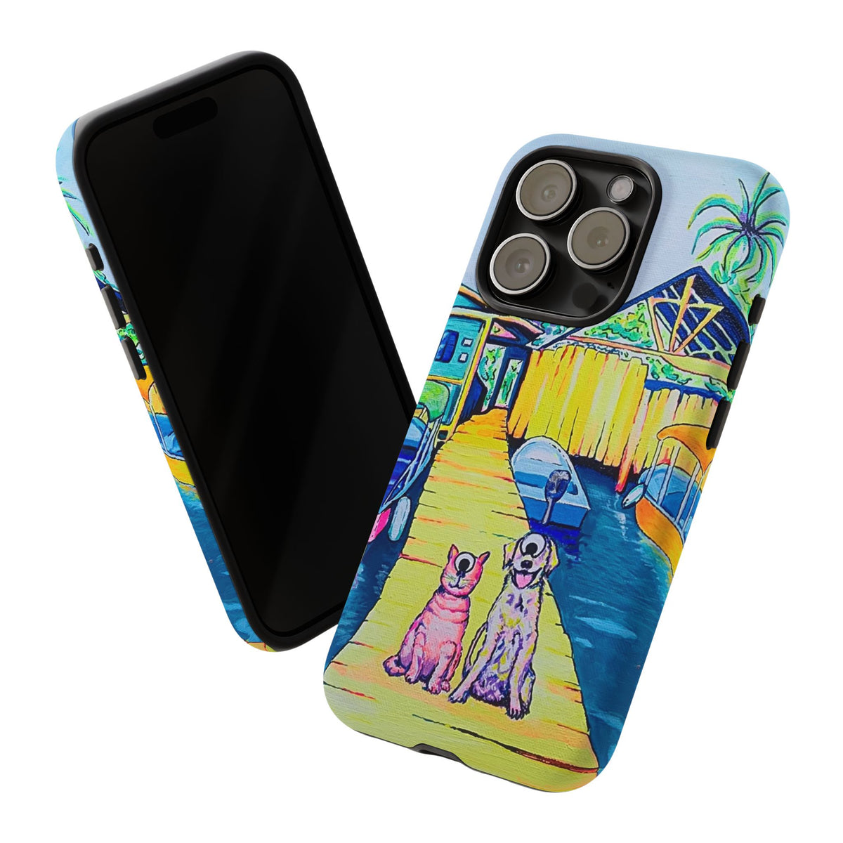 Cyclops Cat and Dog in Bocas Tough Phone Case