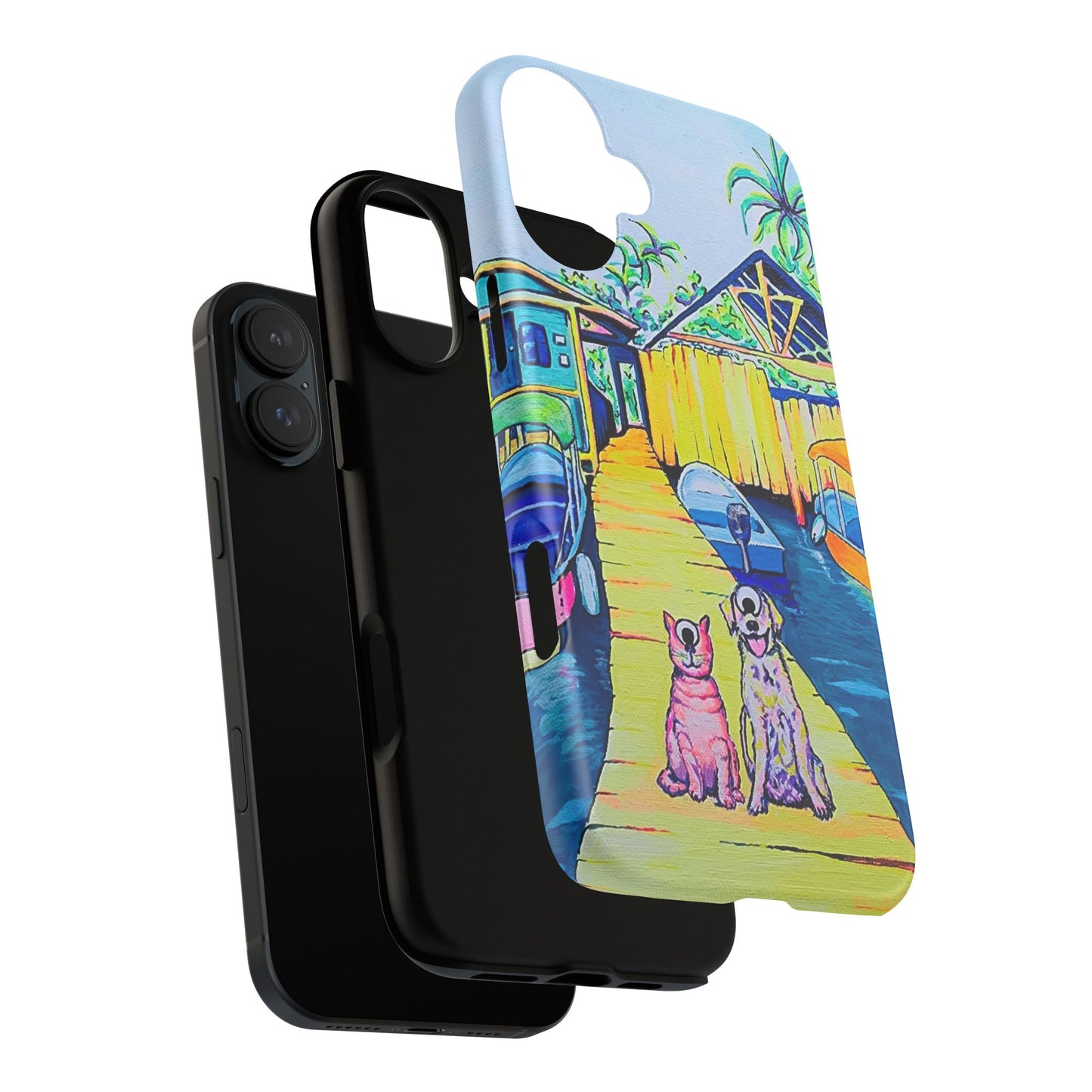 Cyclops Cat and Dog in Bocas Tough Phone Case