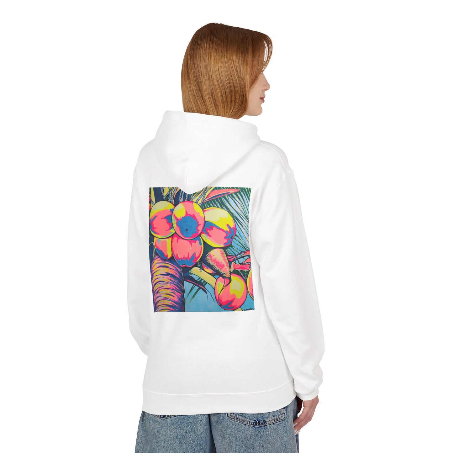 Unisex Neon Coconuts Soft Hoodie