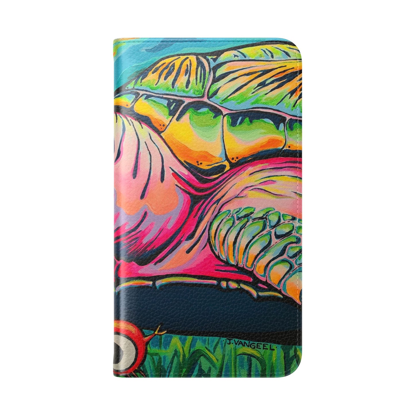 Cyclops Turtle Flip Phone Case – Wallet Cover with Card Slots