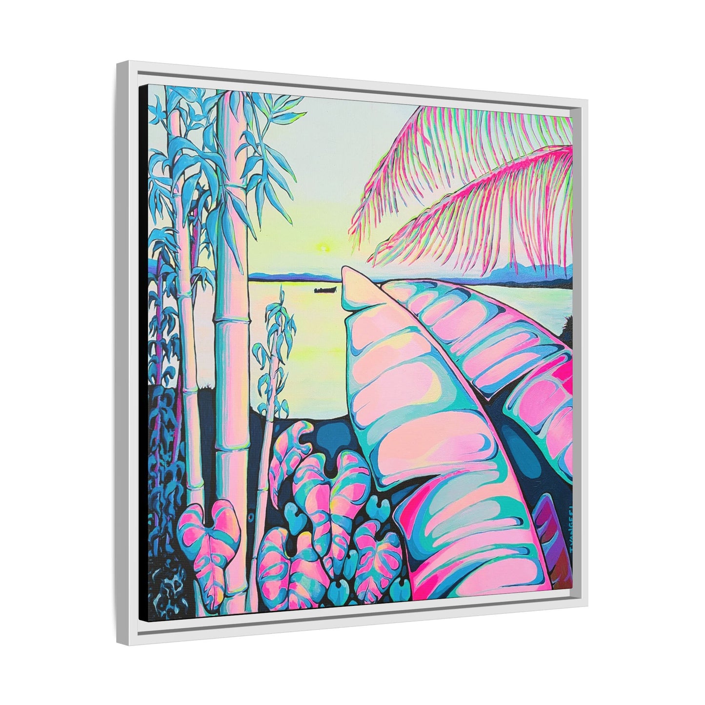 Impression sur toile « Sérénité encadrée Bocas »