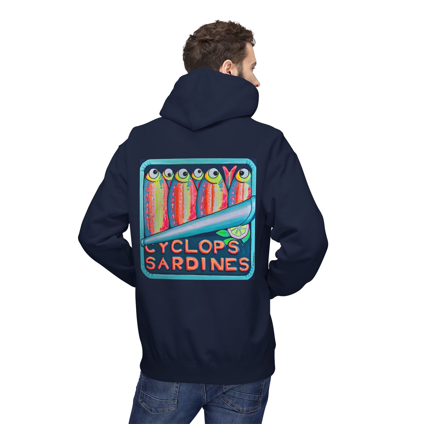Unisex Neon Sardines Soft Hoodie