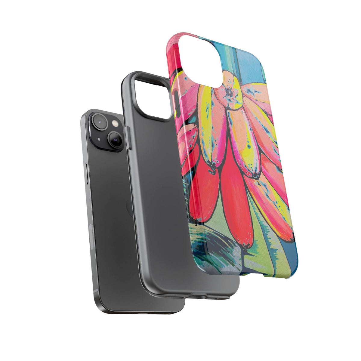 Neon Primitivo Bananas Tough Phone Case