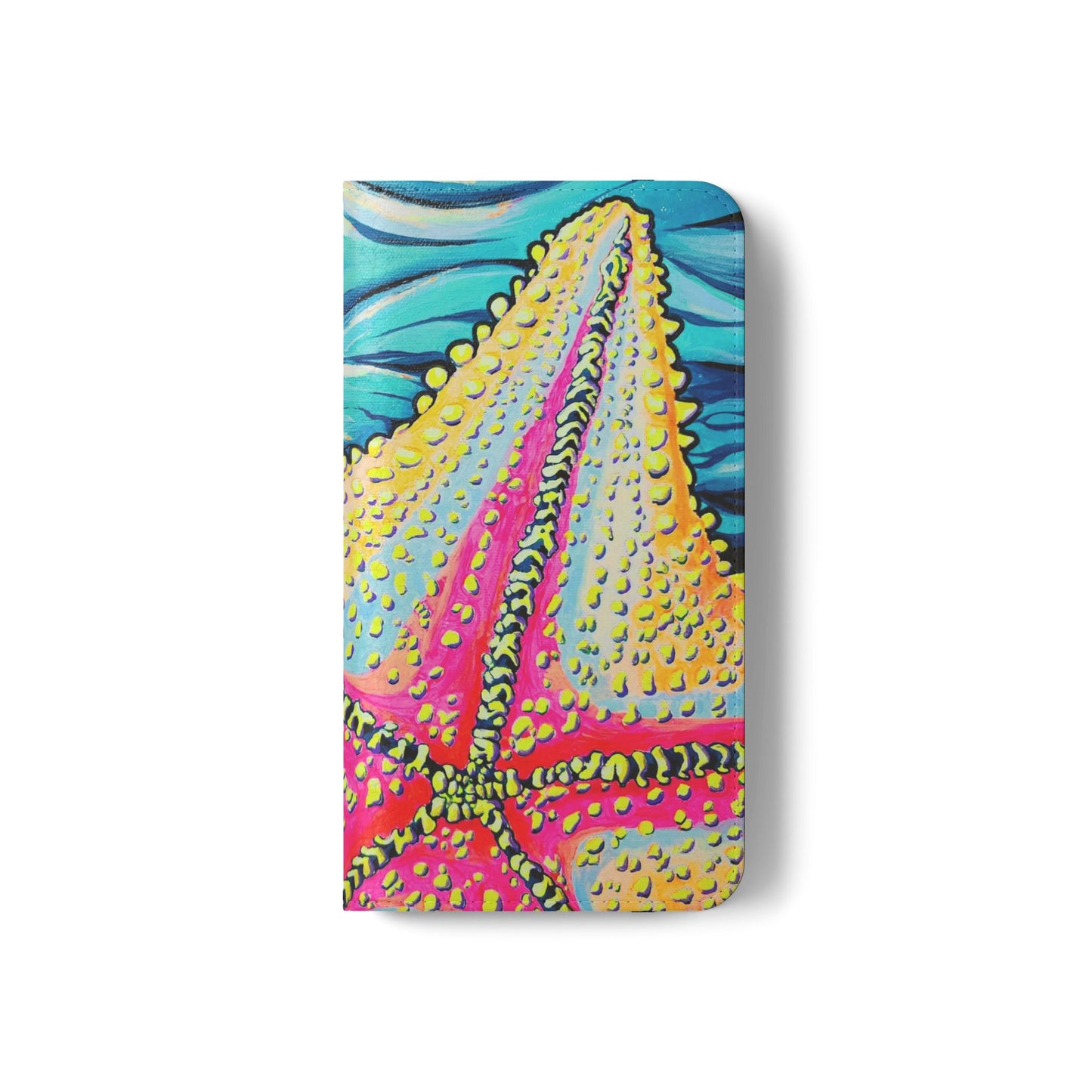 Starfish Beach Bocas Flip Phone Case – Wallet Cover with Card Slots