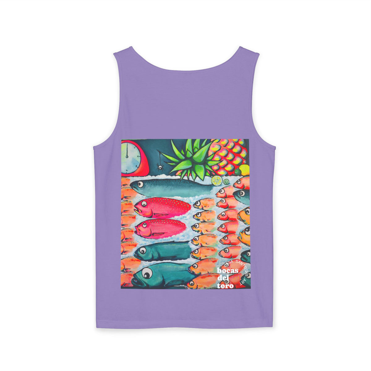 Unisex Neon Cabo Fish Market Tank Top