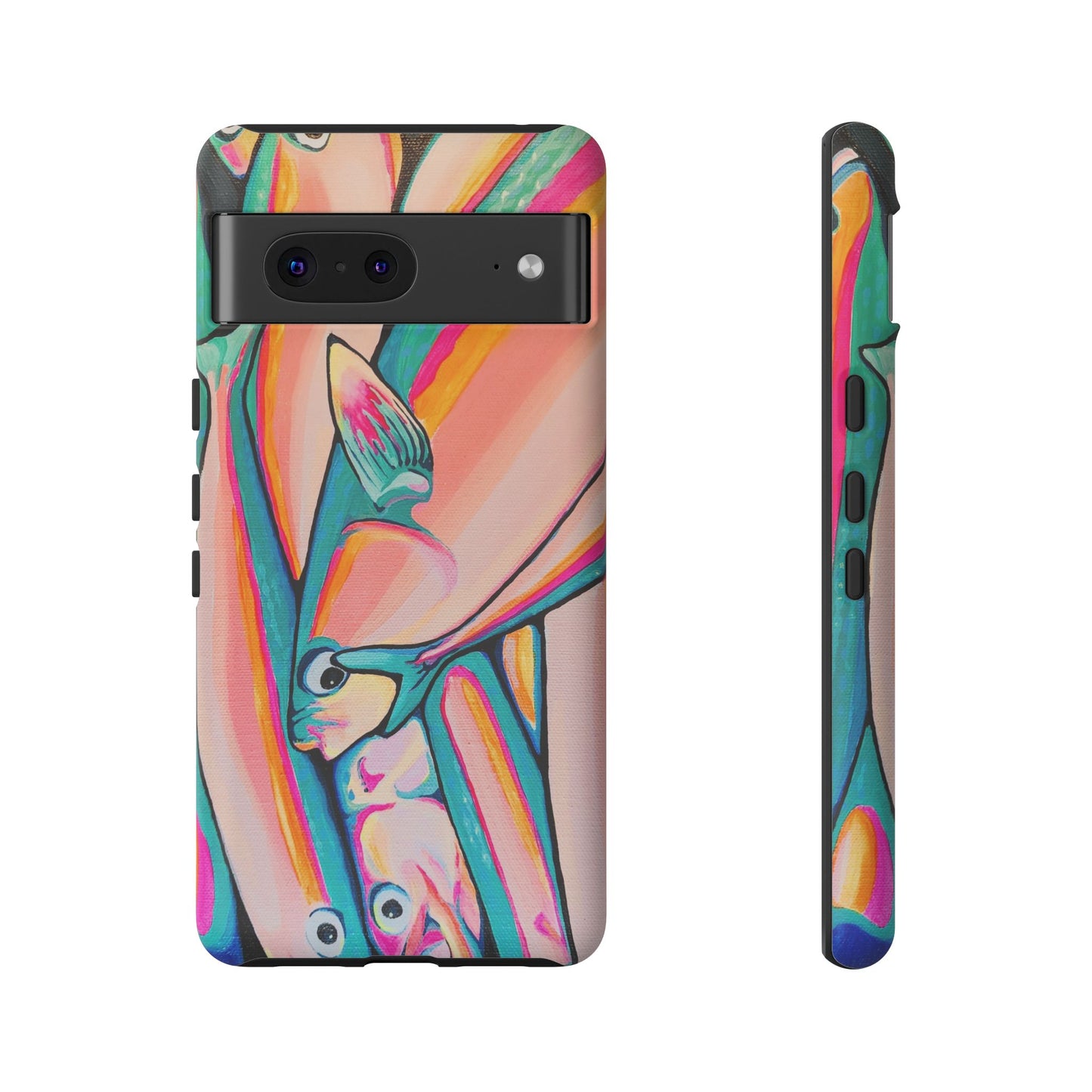 Neon Fish Tough Phone Case