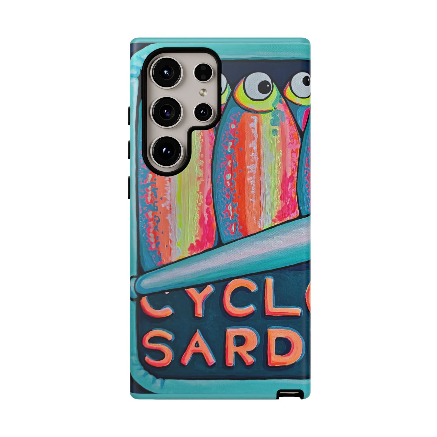 Neon Sardines Tough Phone Case