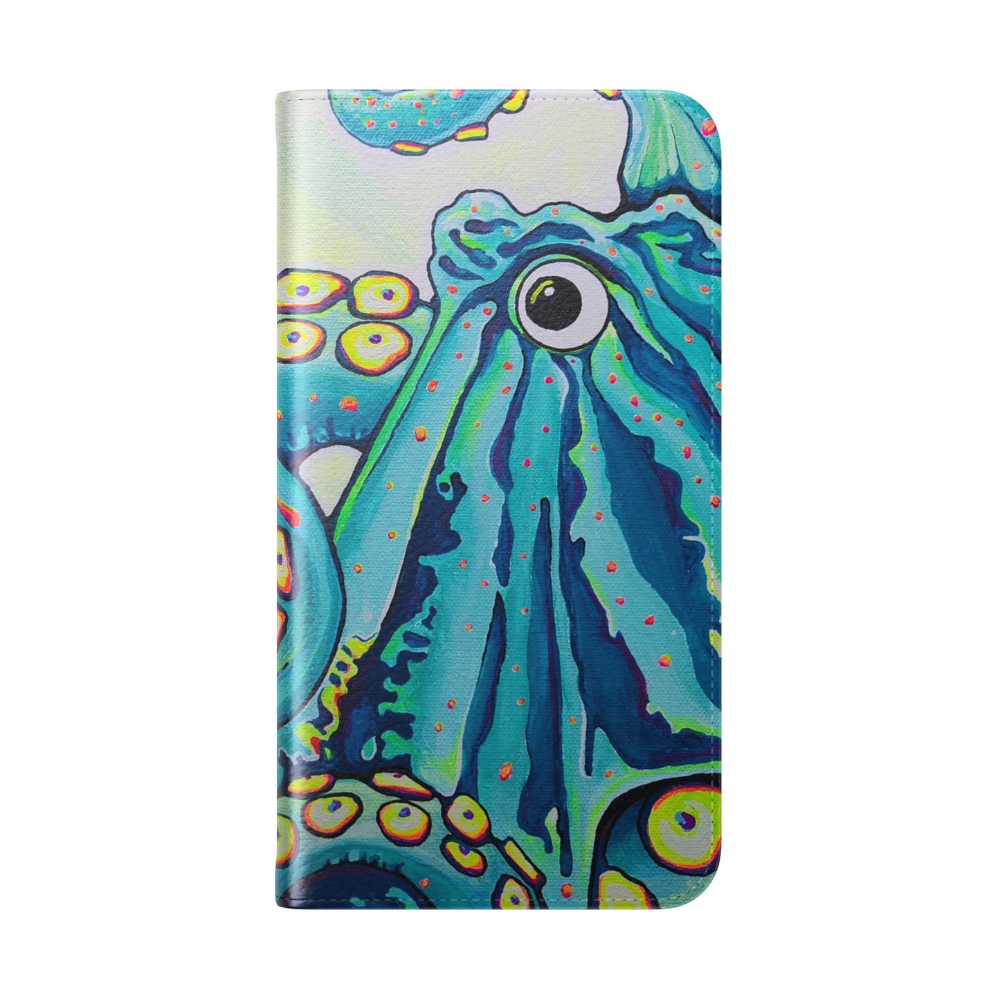 Cyclops Octopus Flip Phone Case – Wallet Cover with Card Slots