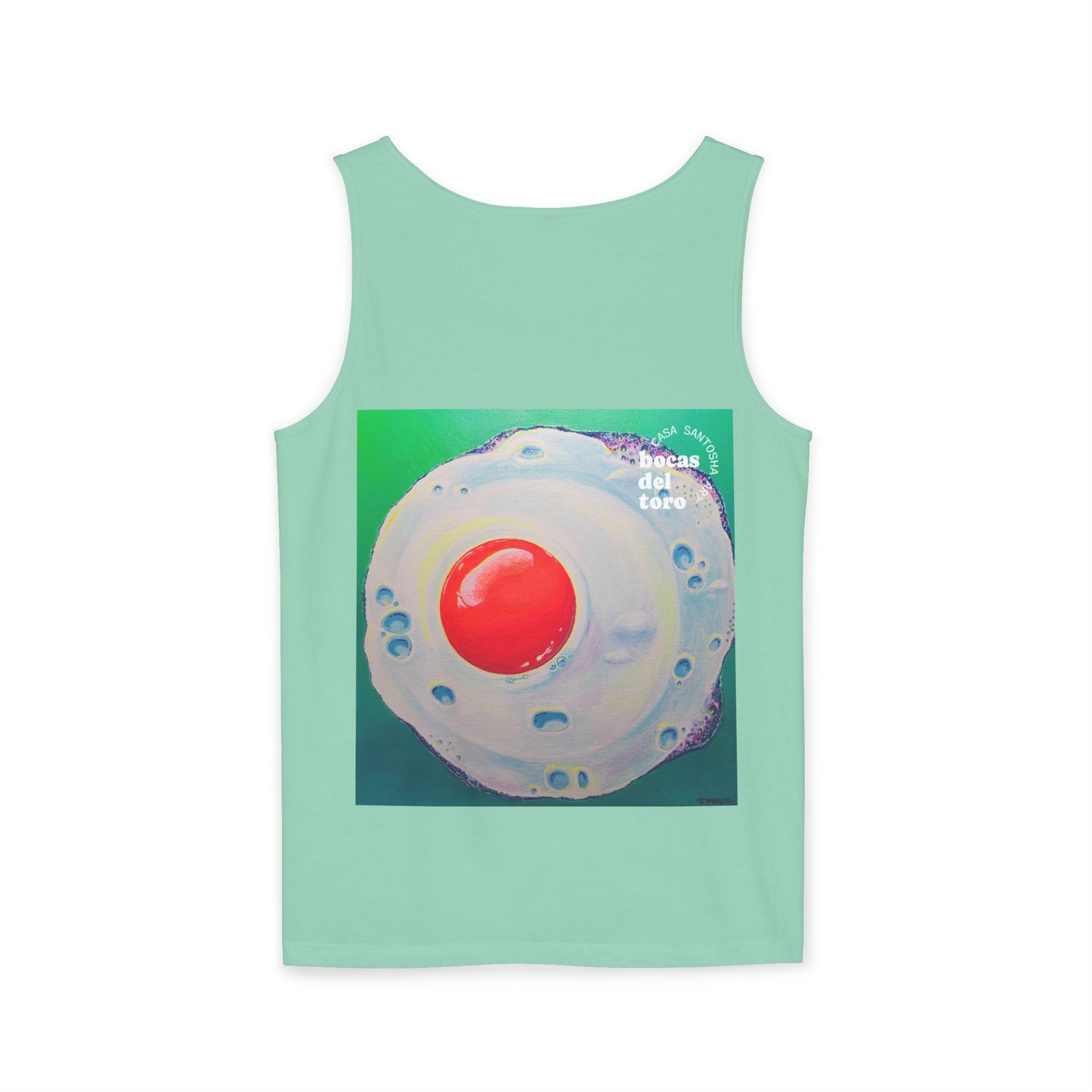 Unisex Neon Fried Egg Tank Top - Perfect for Summer Vibes
