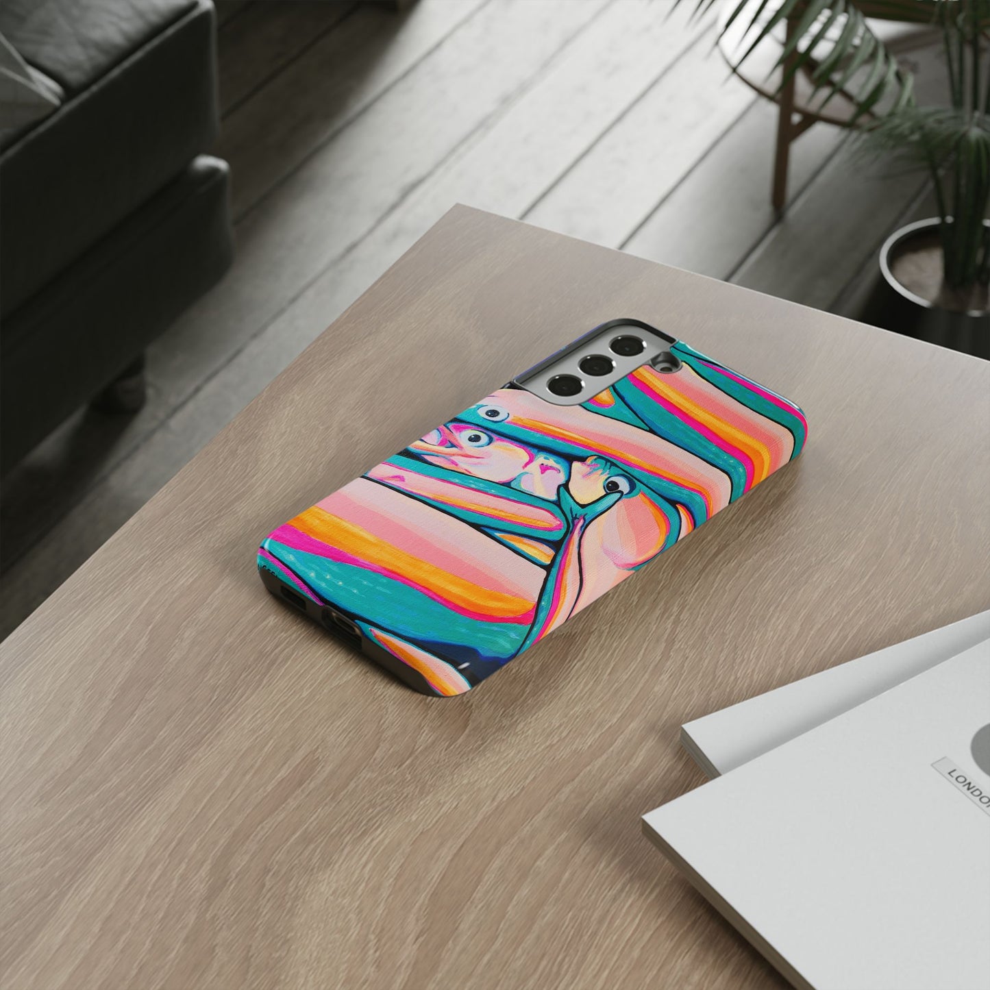 Neon Fish Tough Phone Case